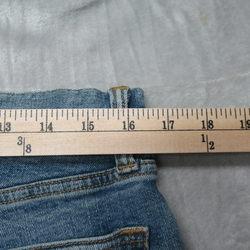 GAP‎ Jeans Mens 32x31 Medium Wash Denim Whisker Fade Relax Boot Wide Leg